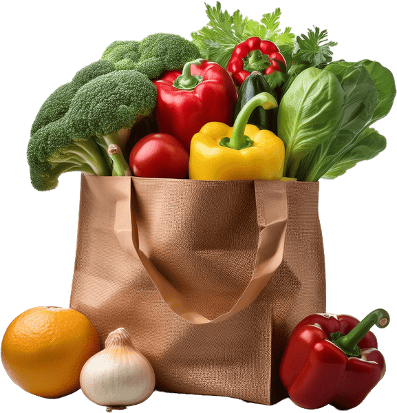 Sac de légumes frais